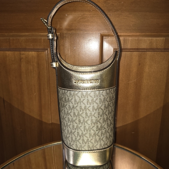 NWOT Michael Kors Leather Wine Holder - Picture 4 of 6